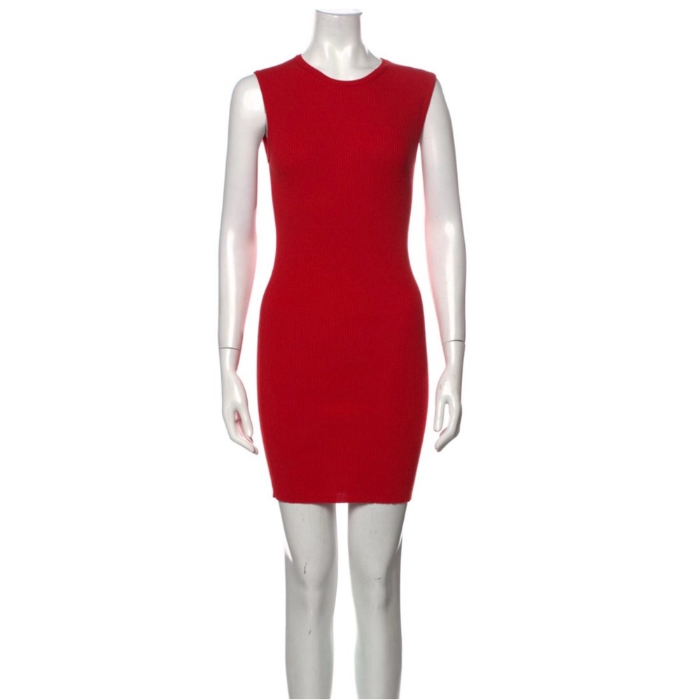 EUC STELLA McCARTNEY MADE IN ITALY CREW NECK SLEEVELESS KNIT MINI DRESS 38